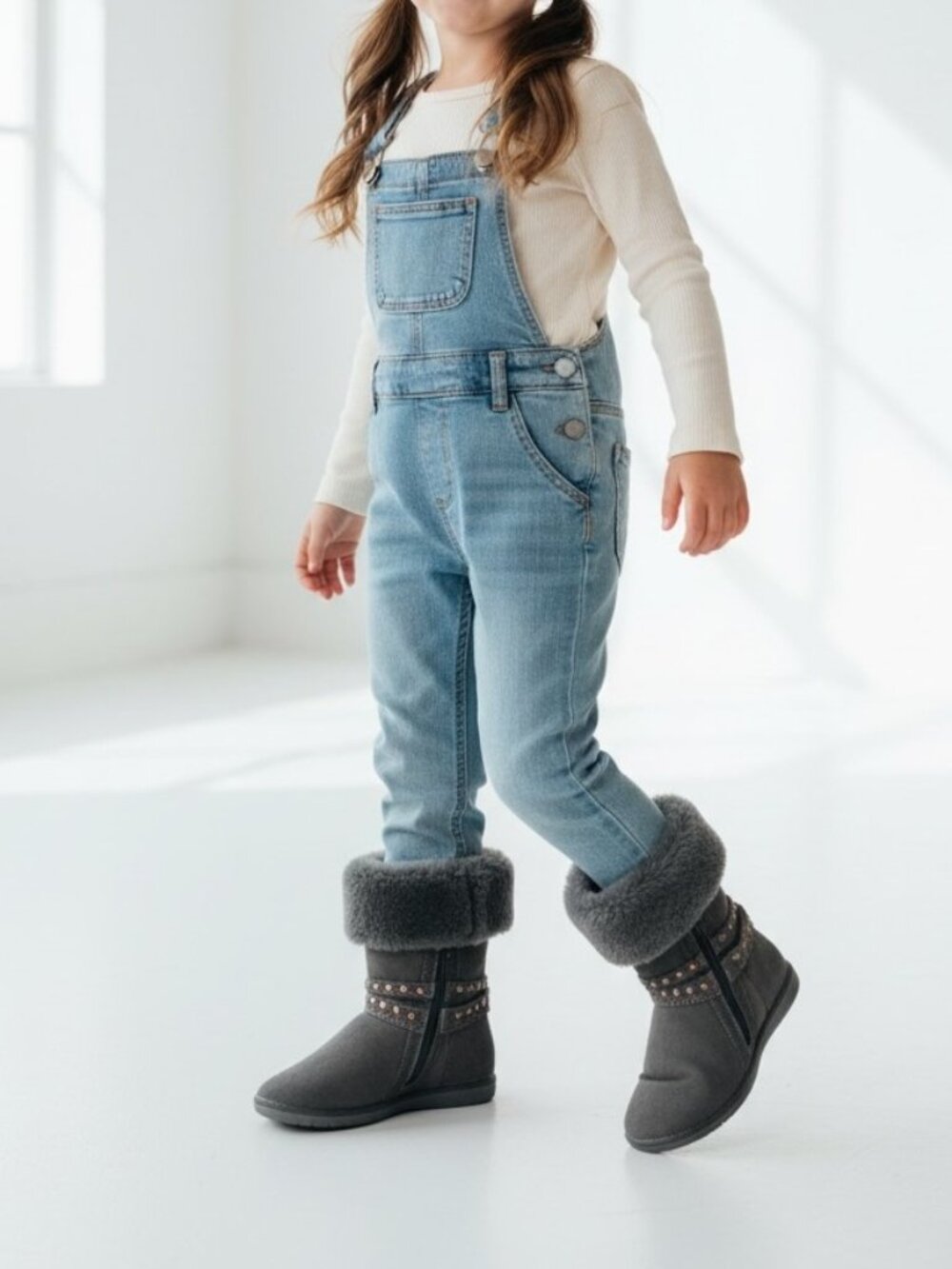 Monnalisa Shearling Tall Boots 34 3 US